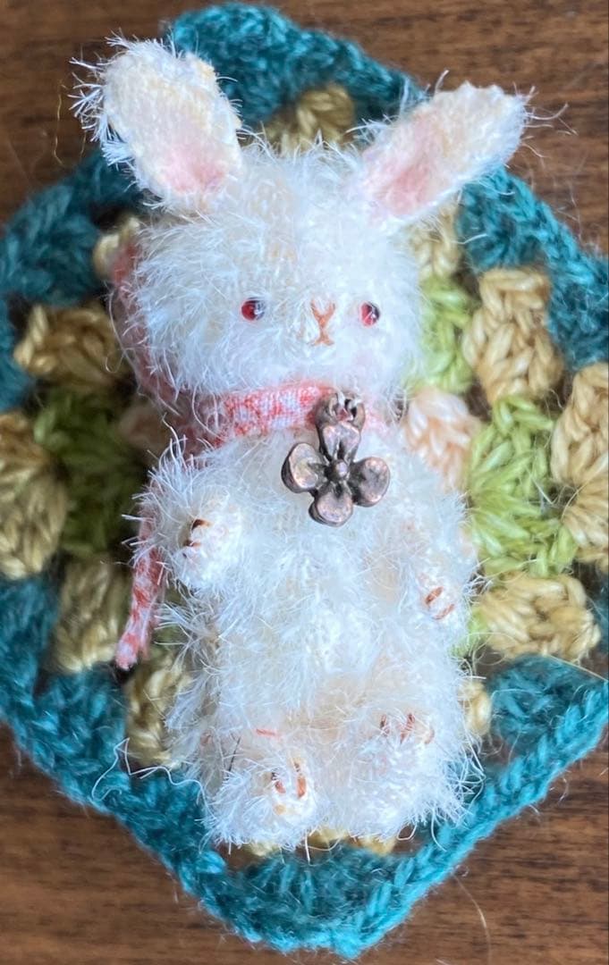 moriのえほん様 ラブリーなうさぎさん ミニチュアぬいぐるみ