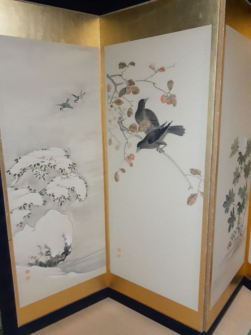 四季　屏風絵　12曲　引取専用