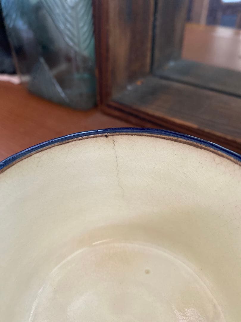 古清水　黒地　瑠璃　白緑黄釉茶碗 江戸初期　希少　骨董　レア