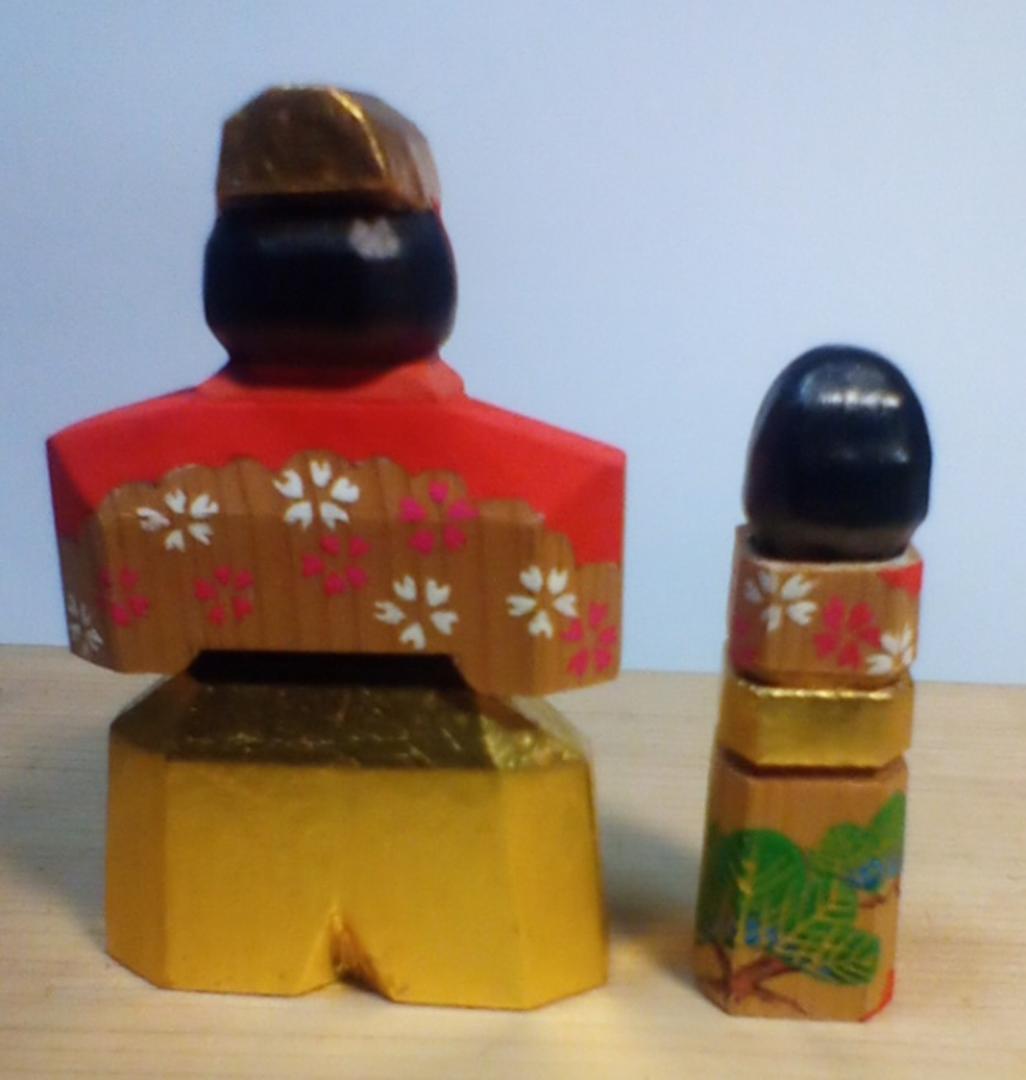 立雛(神雛)2号　奈良一刀彫(木彫)