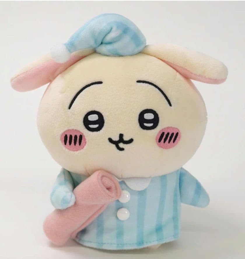 ちいかわ【ぽてたま うさぎ】うさぎ パジャマ•パーティー 雨の日 ぬいぐるみ