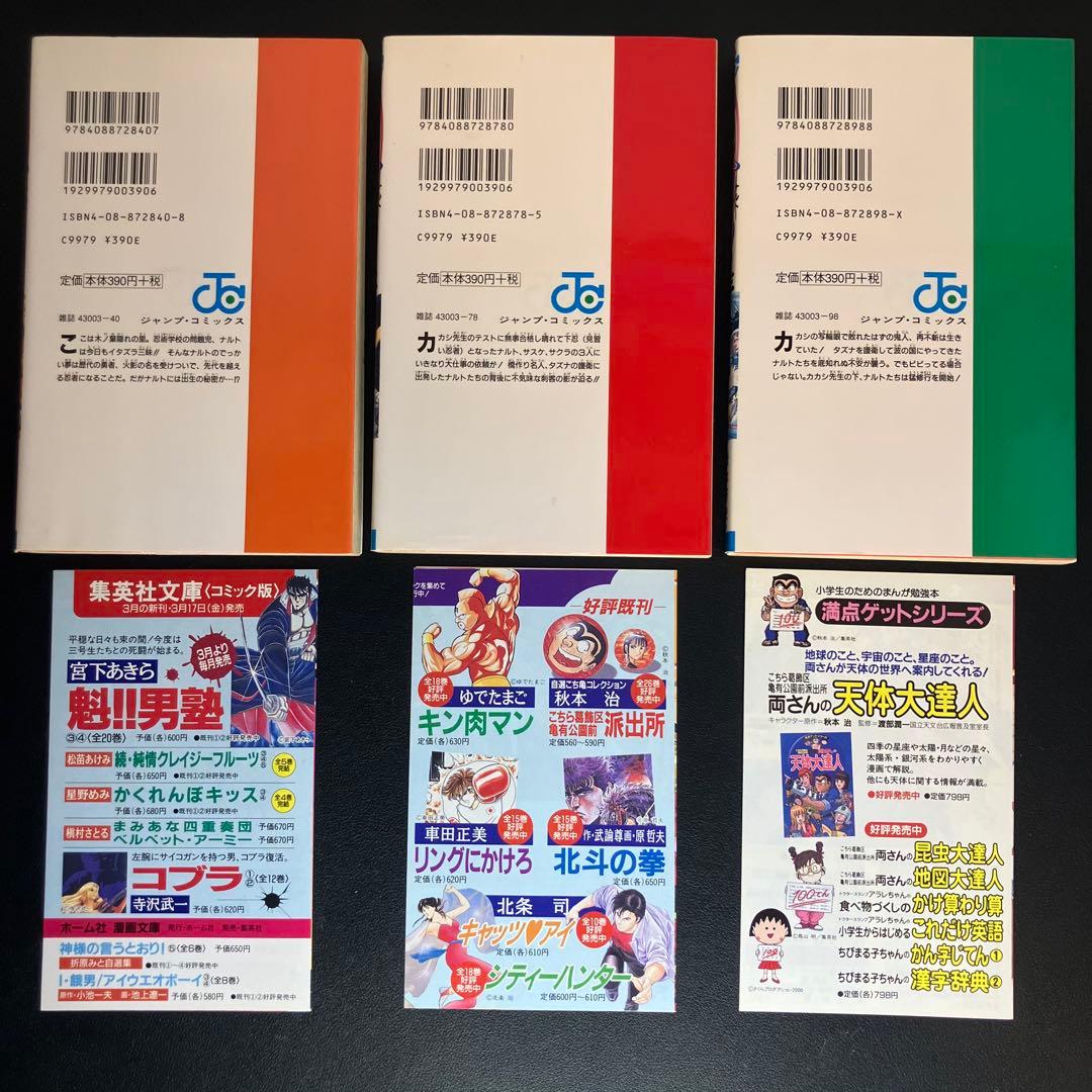 NARUTO　ナルト　1巻・2巻・3巻　初版　コミックニュース付　3冊セット