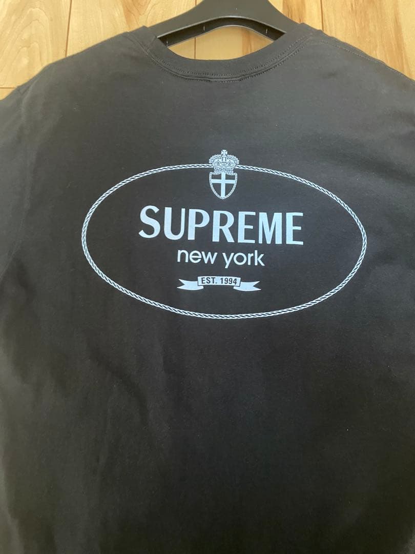 Supreme Crest Tee Black Mサイズ
