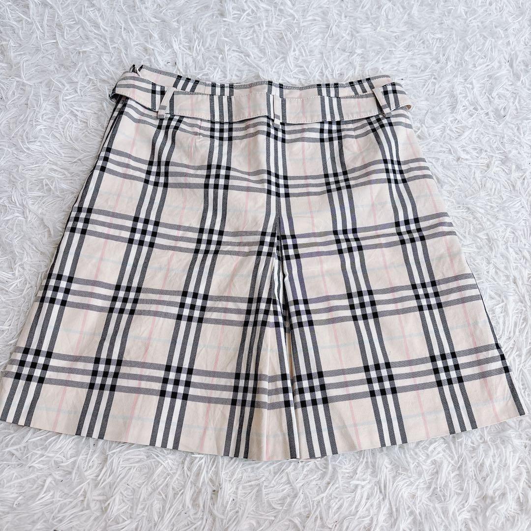 バーバリーブルーレーベル　プリーツスカート　ノバチェック