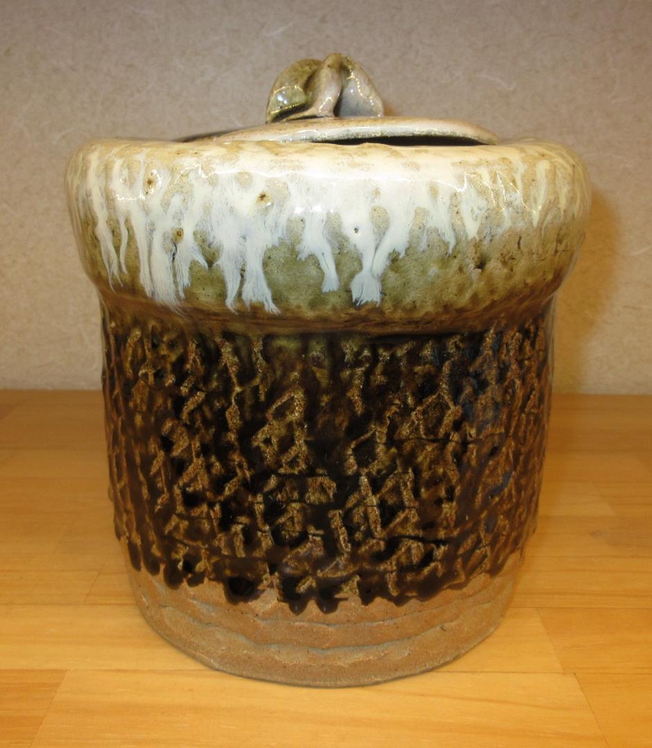 送料込【逢絢亭】茶道具 水指 唐津焼 朝鮮唐津 帆柱窯 中嶋紀文 共