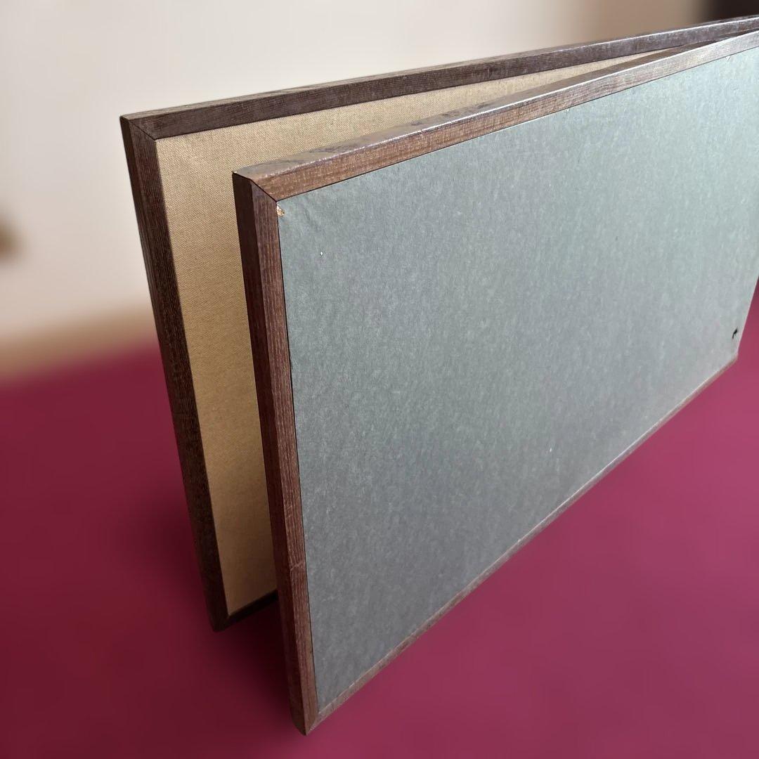 衝立 仕切り 枕屏風 花柄刺繍 アンティーク 骨董