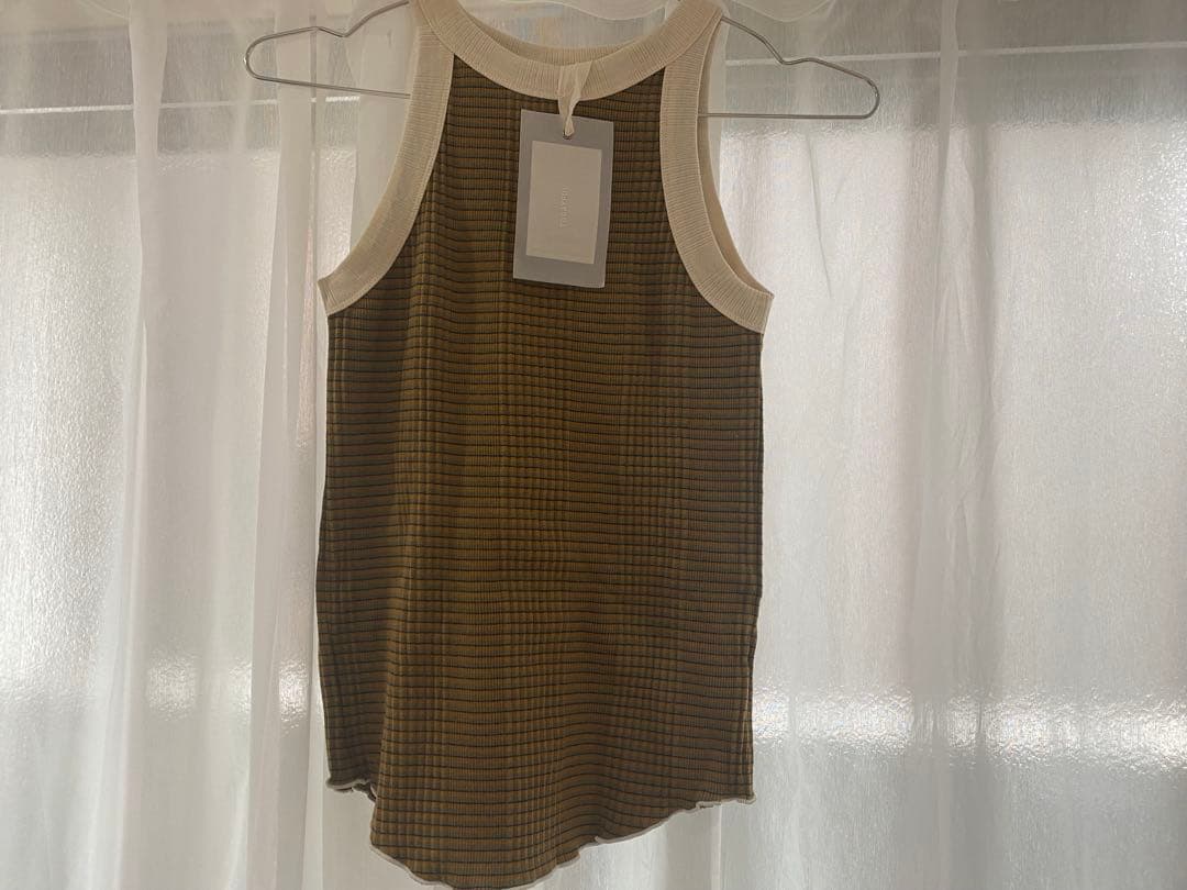 TODAYFUL マルチボーダーリブタンクトップ　新品タグ付き