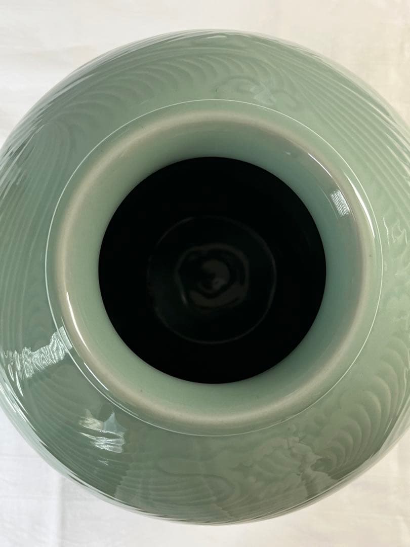 初代宮永東山 青磁花瓶