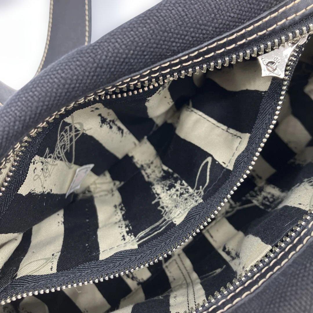 希少✨ヴィヴィアンウエストウッド ショルダーバッグ ロゴプリント 黒