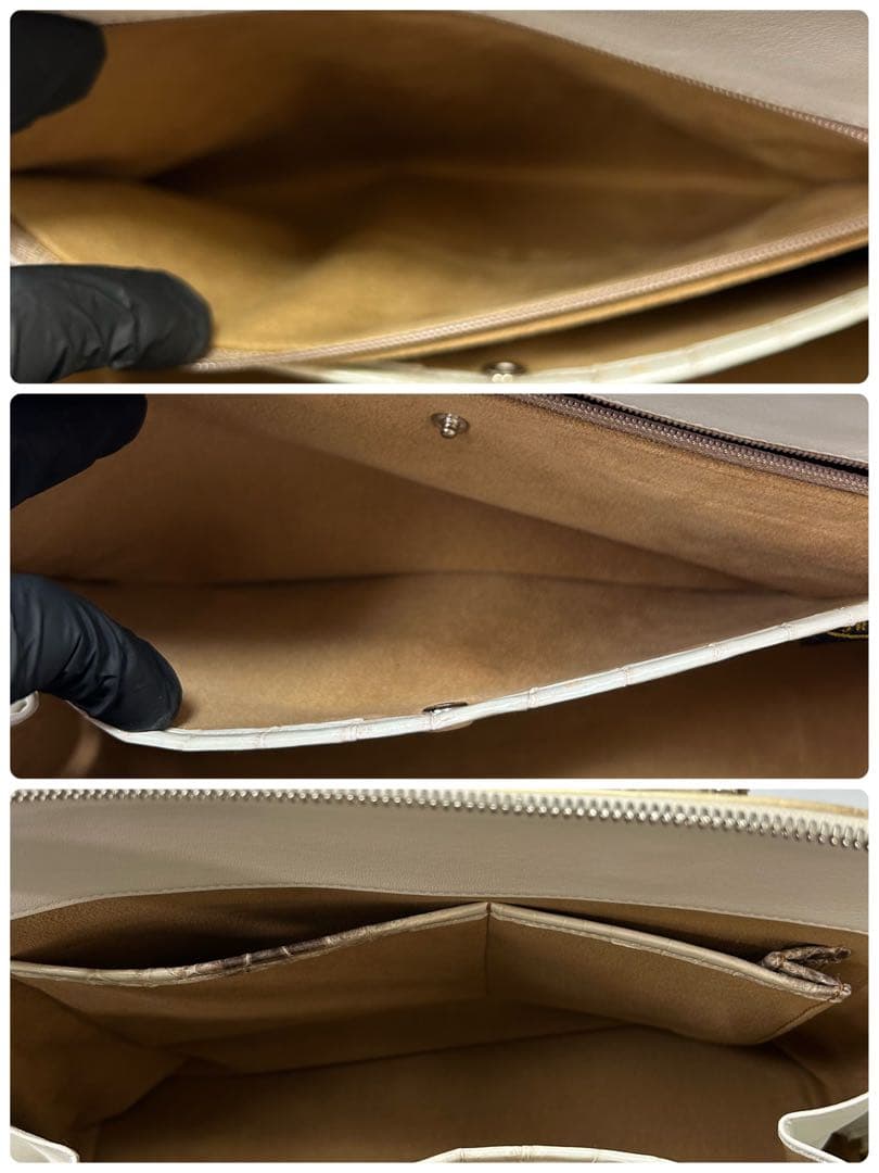 JRA公認 高級 ヒマラヤクロコ ハンドバッグ 未使用級 レディース