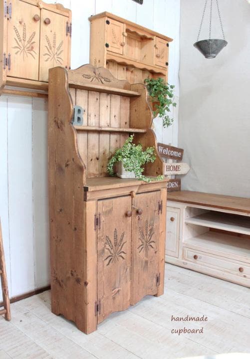 ハンドメイド 麦穂のカップボードの通販はau PAY マーケット - 輸入