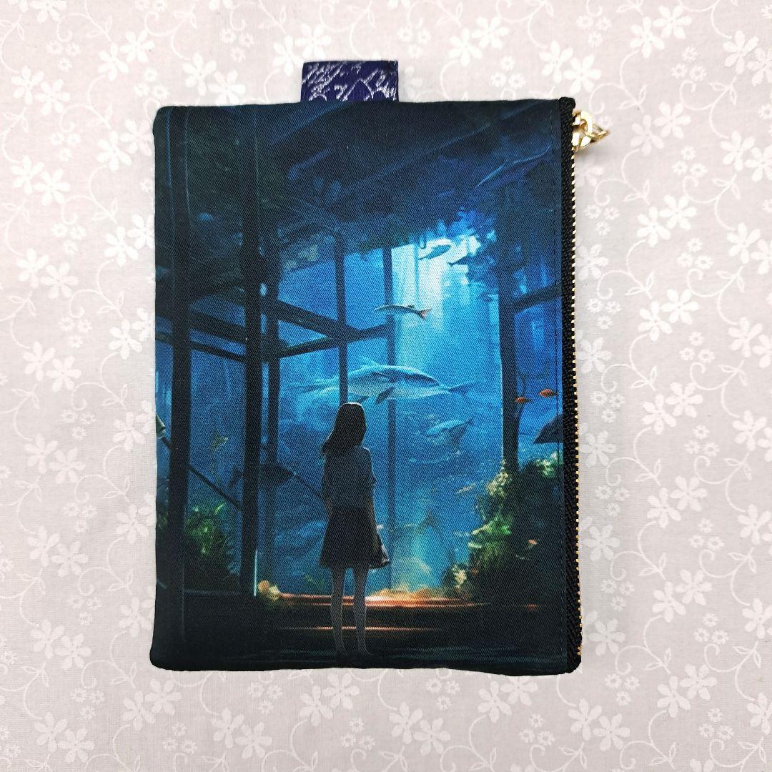 ayumi③ブックカバー、フラット ポーチ