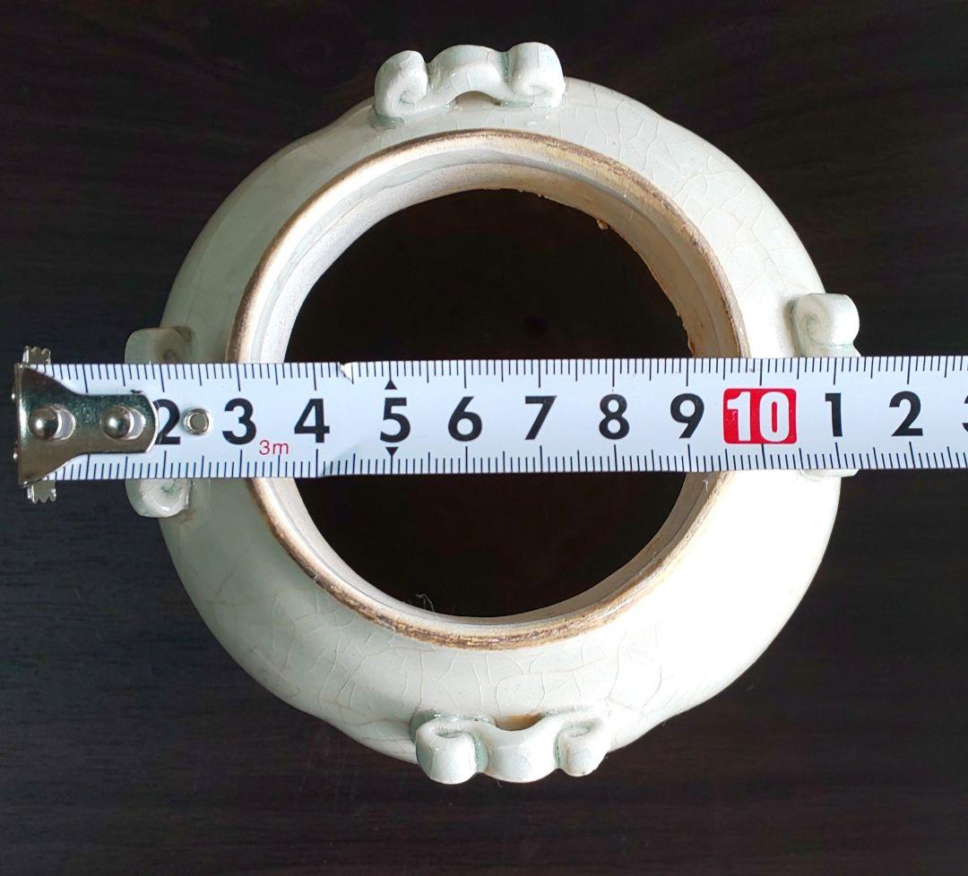 中国美術 宋 白磁 蓋付壺四耳壺 北宋時代(１２世紀後期)