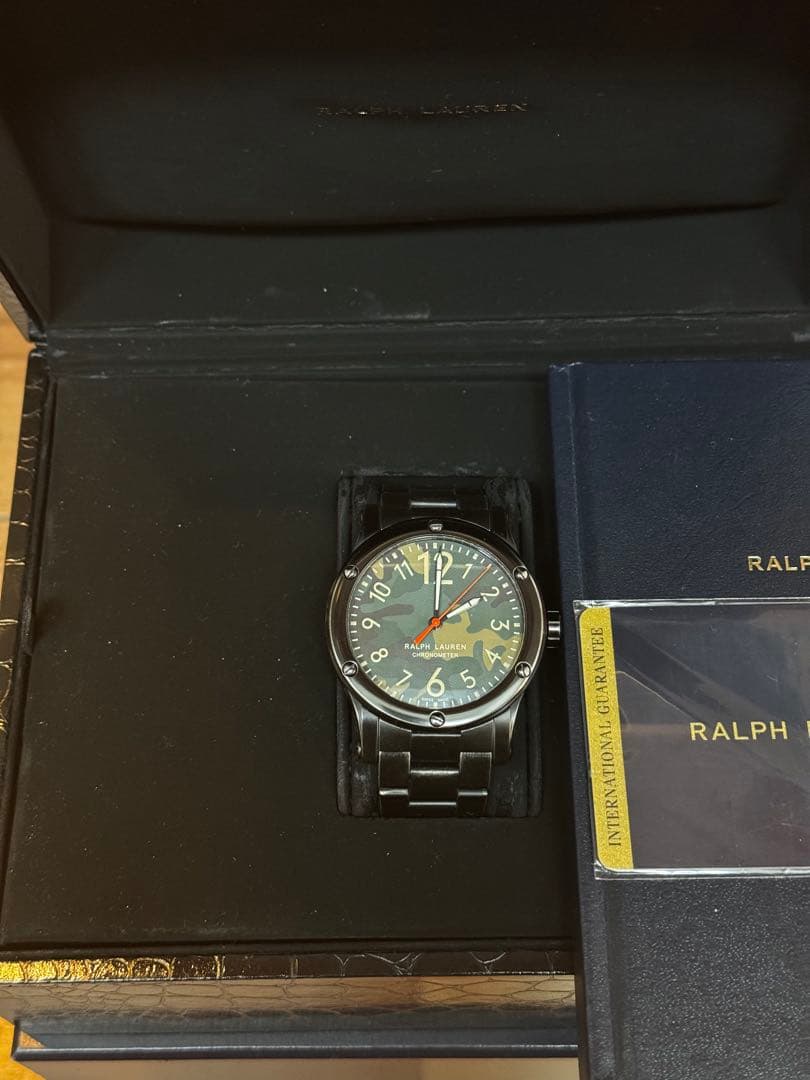 ☆付属品完備45mm超美品RL67サファリビンテージステンレスベルト☆