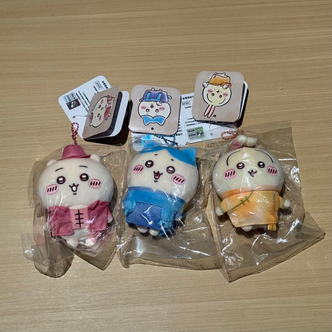 上海限定】ちいかわ レトロ ぬいぐるみ マスコット 全3種