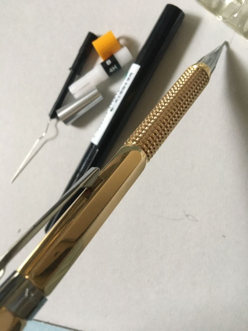 ぺんてる　PG5 カスタム軸　シャーペン　シャープペンシル 真鍮 黄銅 DIY