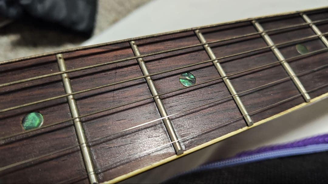 JJ Head ブラックアコースティックギター