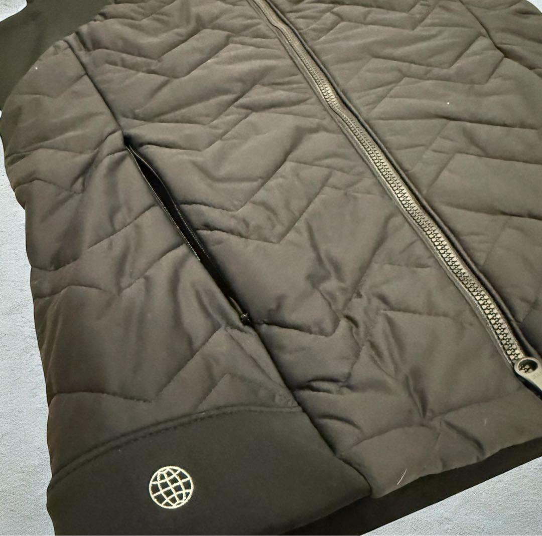 adidas 中綿ベスト×スカート セットアップ XS 黒 ゴルフ 防寒