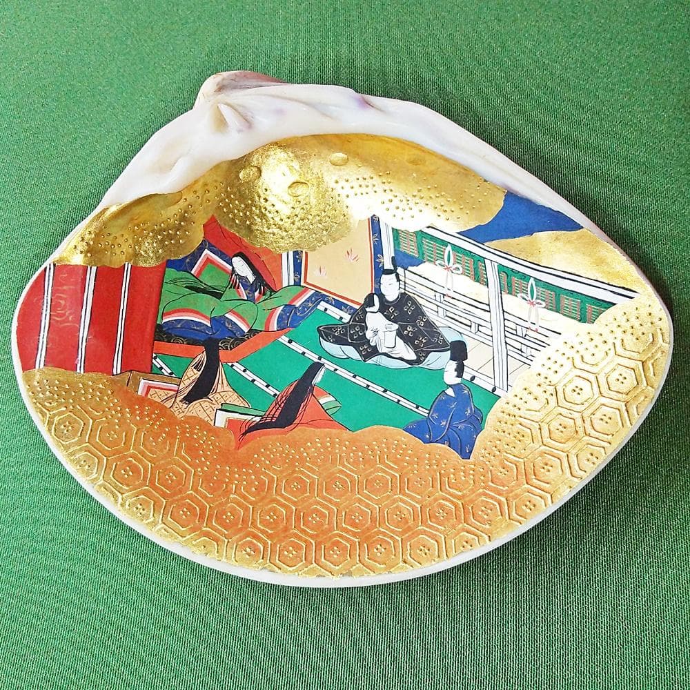 純金箔特大貝合わせ源氏物語絵巻