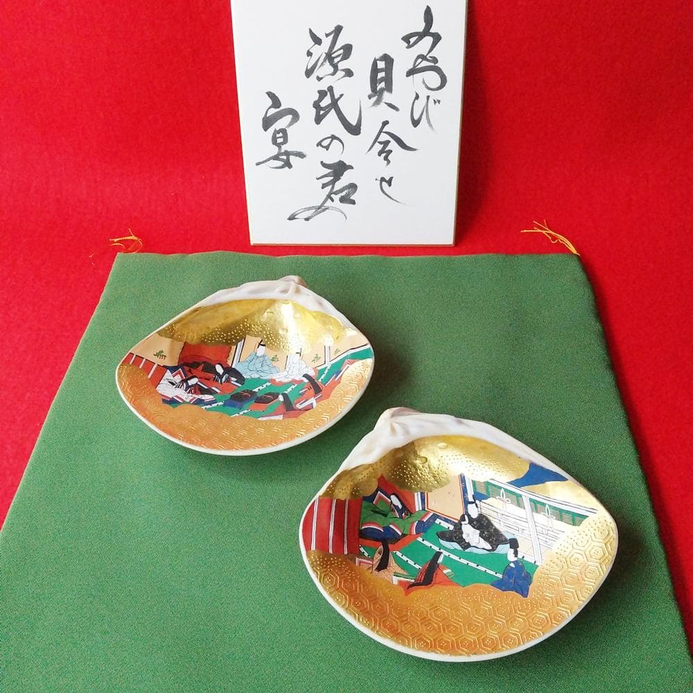 純金箔特大貝合わせ源氏物語絵巻