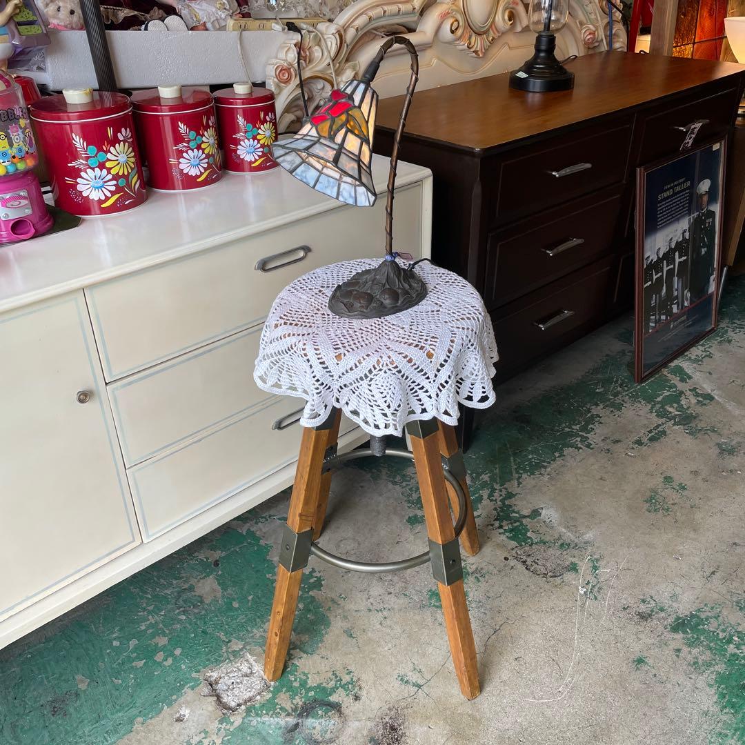 最終お値下げ 天然木・昇降式チェアー・カウンターチェアー ヴィンテージハイチェア