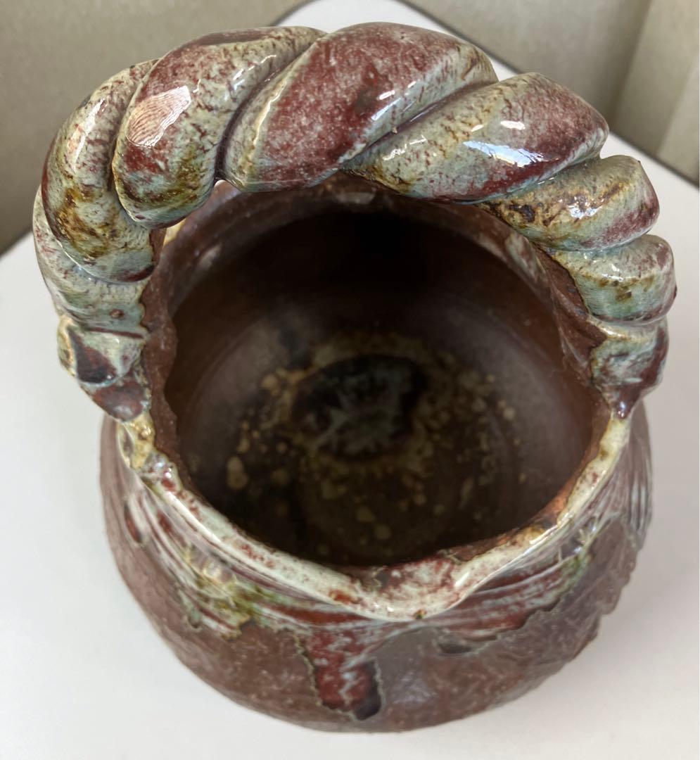 伊賀焼　古伊賀　花瓶　インテリア手芸品