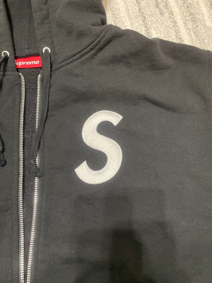 トップス supreme s logo zip up hooded sweatshirt