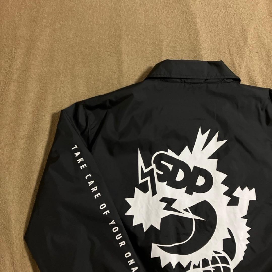 コロコロコミック×スチャダラパー コーチジャケット　Lサイズ　黒 コロコロコミック×スチャダラパー コーチジャケット Lサイズ 黒