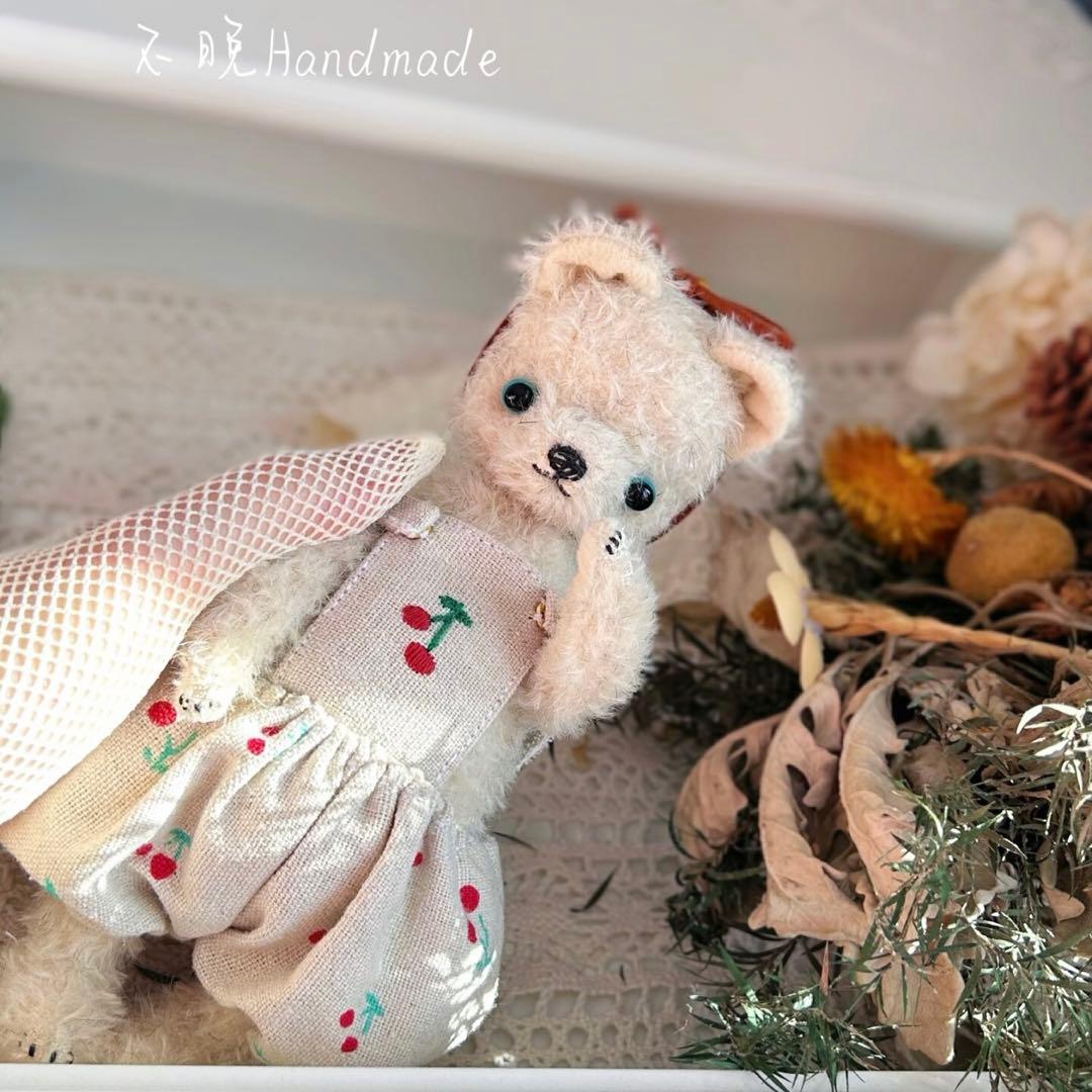 チェリーテディベア 海外作家様 ハンドメイド ぬいぐるみ くま