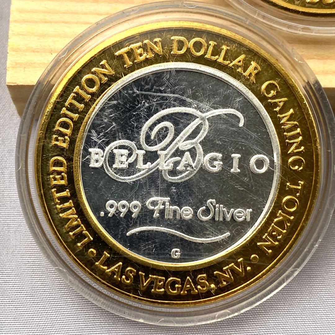 ラスベガス ベラージオ10ドルトークン 銀99.9％ p39 - メルカリ
