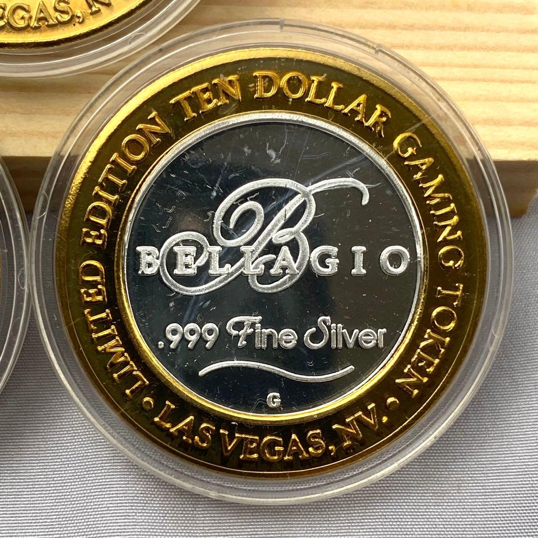 ラスベガス ベラージオ10ドルトークン 銀99.9％ p39 - メルカリ