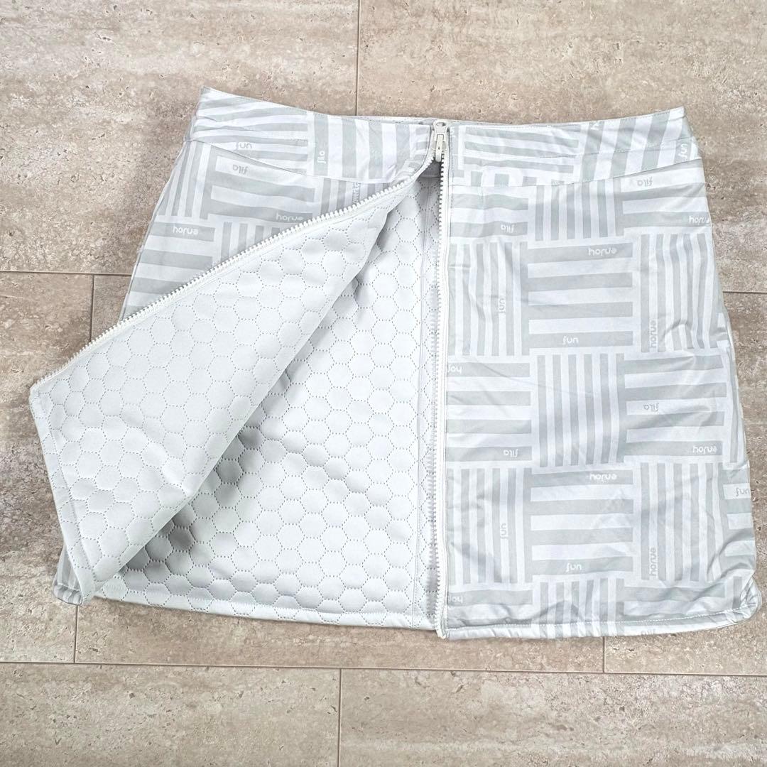 【フィラゴルフ】セットアップ　ボアベスト　スカートリバーシブル　ホワイト　L