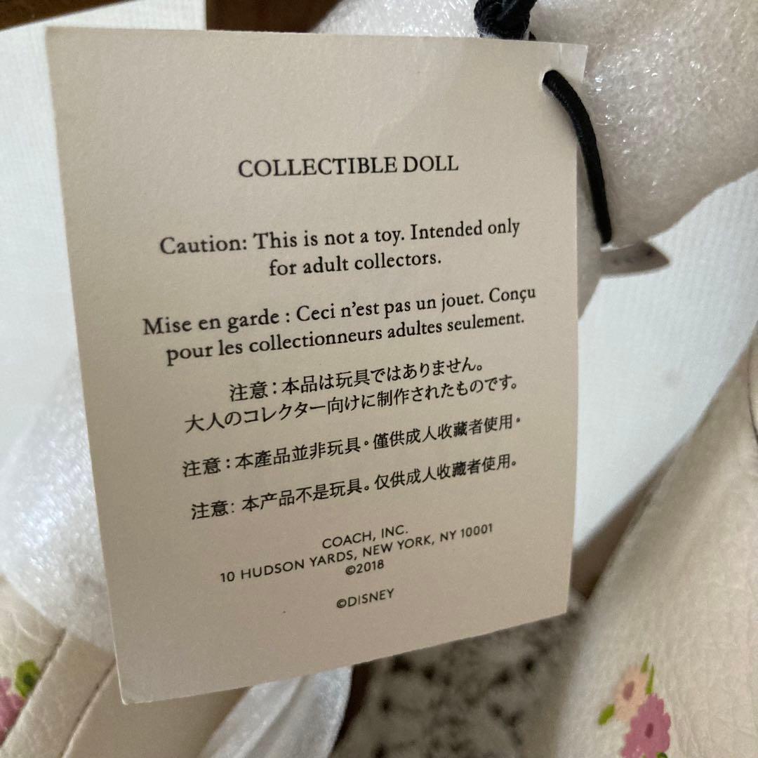 Coach X Disney ミニーマウス ドール レザー 花柄 限定品 新品