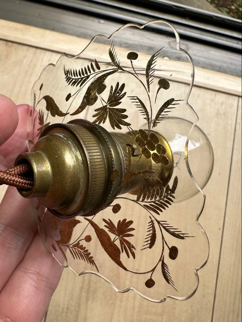 1900年代初頭 フランス アンティーク 金箔で絵付けされた美しい