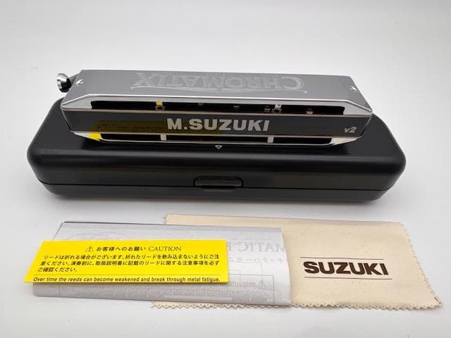 極美品】 スズキ SCX-56 V2クロマチックハーモニカ 14穴56音 スズキ