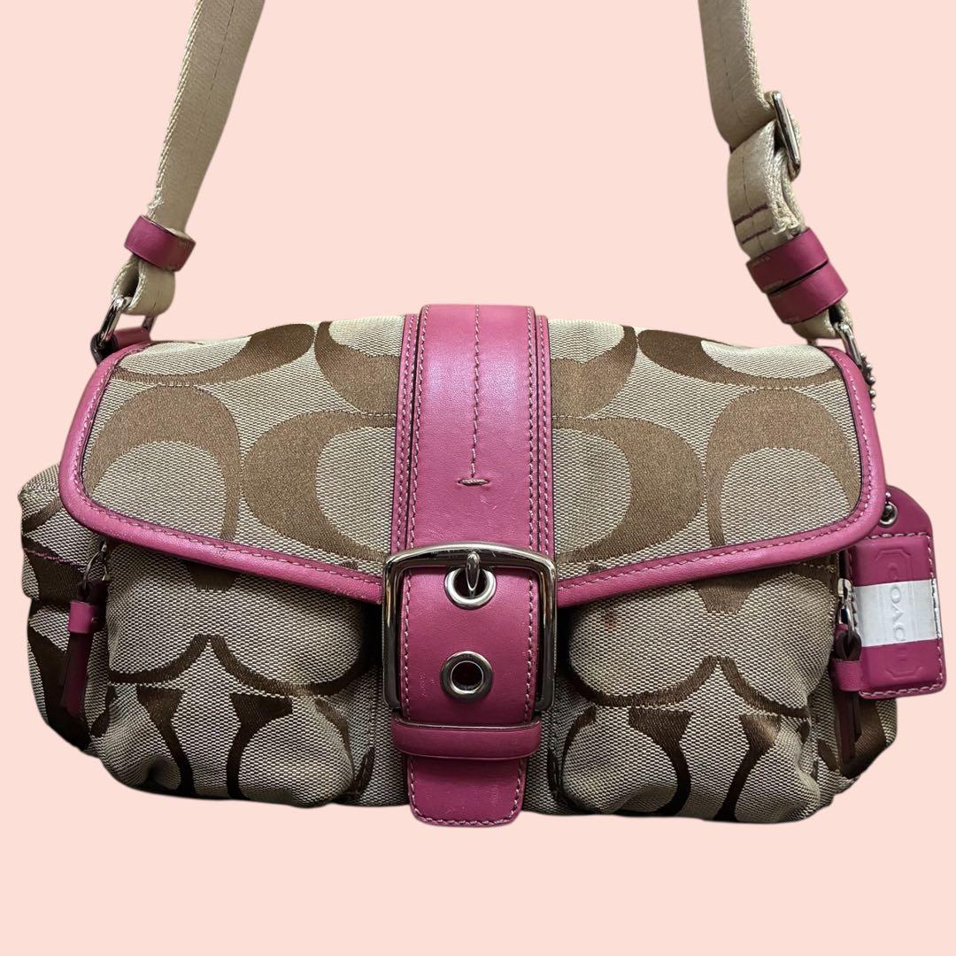 Y2K COACH コーチ 2way シグネチャー ハンドバッグ ショルダー