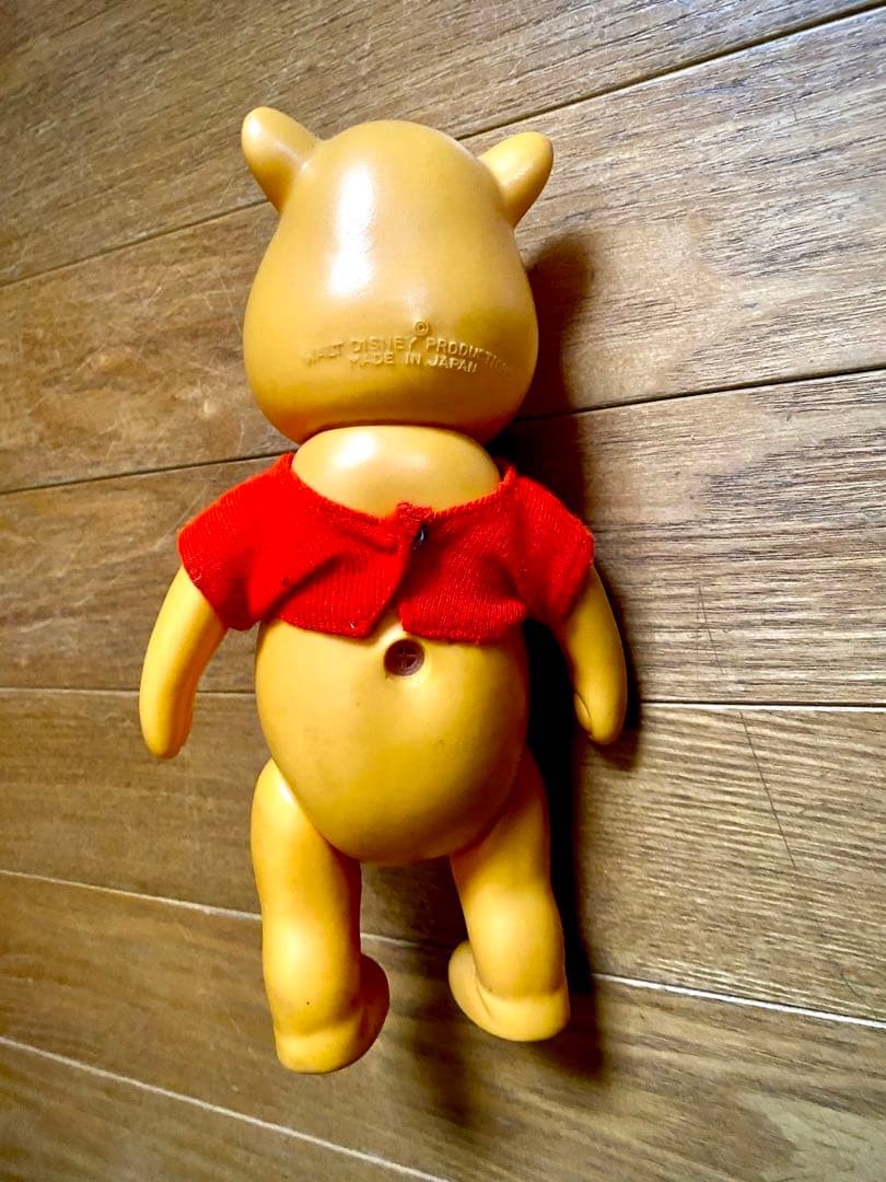 貴重！ビンテージプーさん ソフビ日本製、ディズニーソフビ