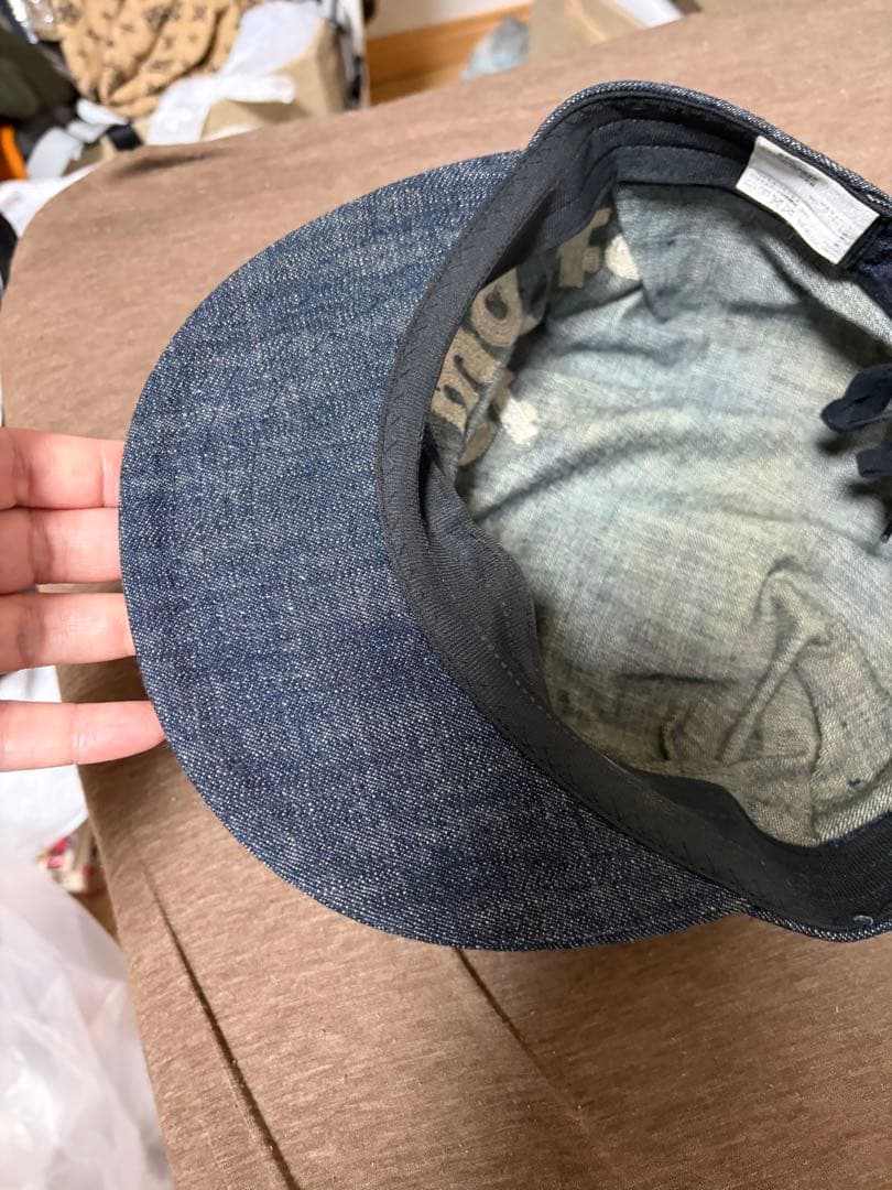 WMMW 吉田美和 キャスケット帽デニム生地 ブローチ付き - メルカリ