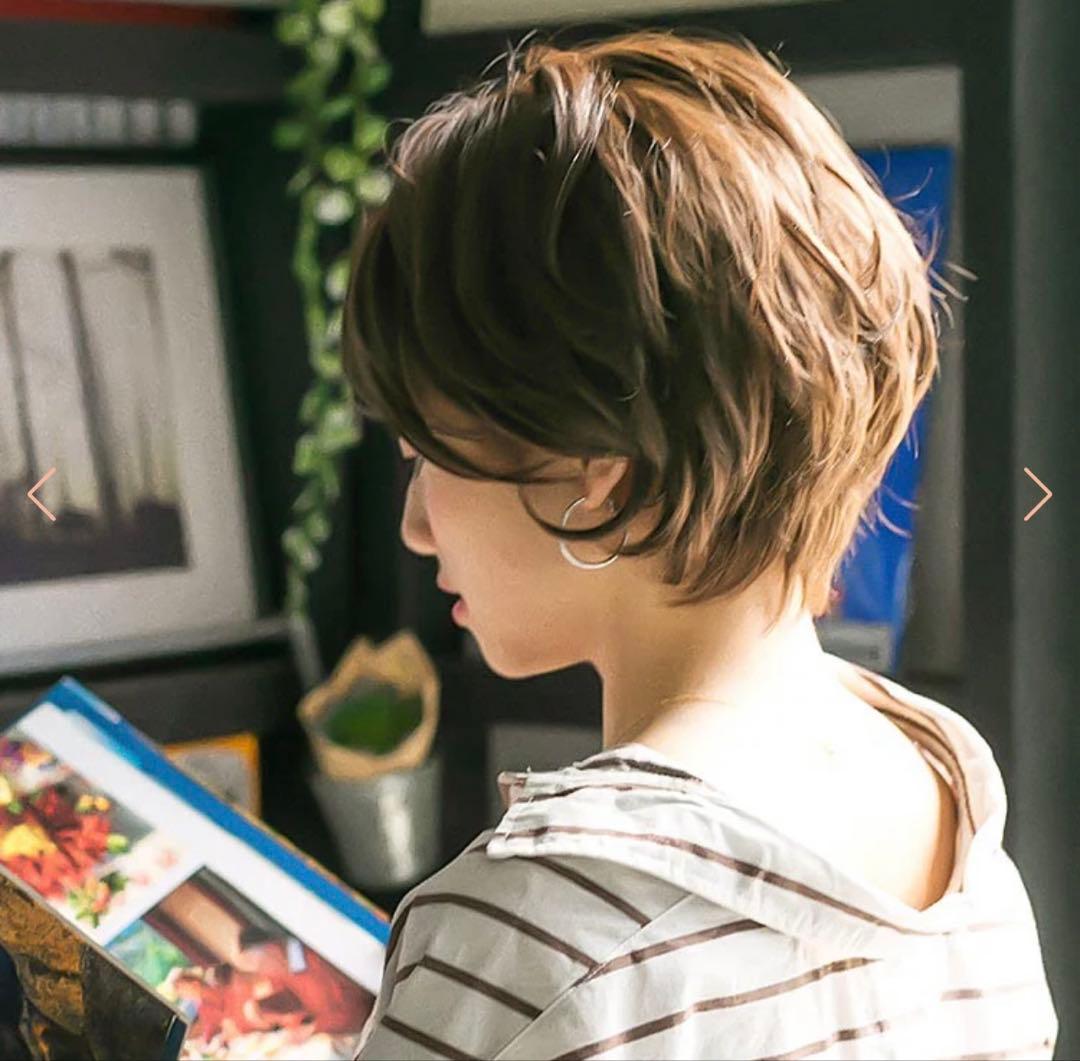 リネアストリア医療ウィッグ　天使のModishショート ウィッグ ダークブラウン