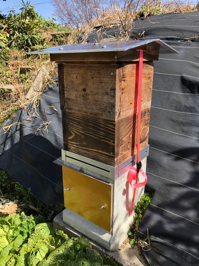 日本蜜蜂 重箱用鉄製巣門 30cm用 5台セット