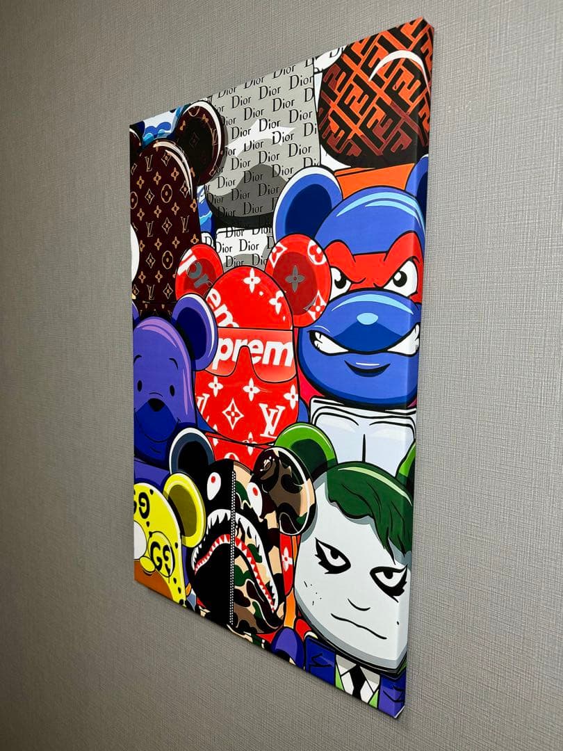 No.248木枠付きキャンバスアート ブランドアートポスター ベアブリック