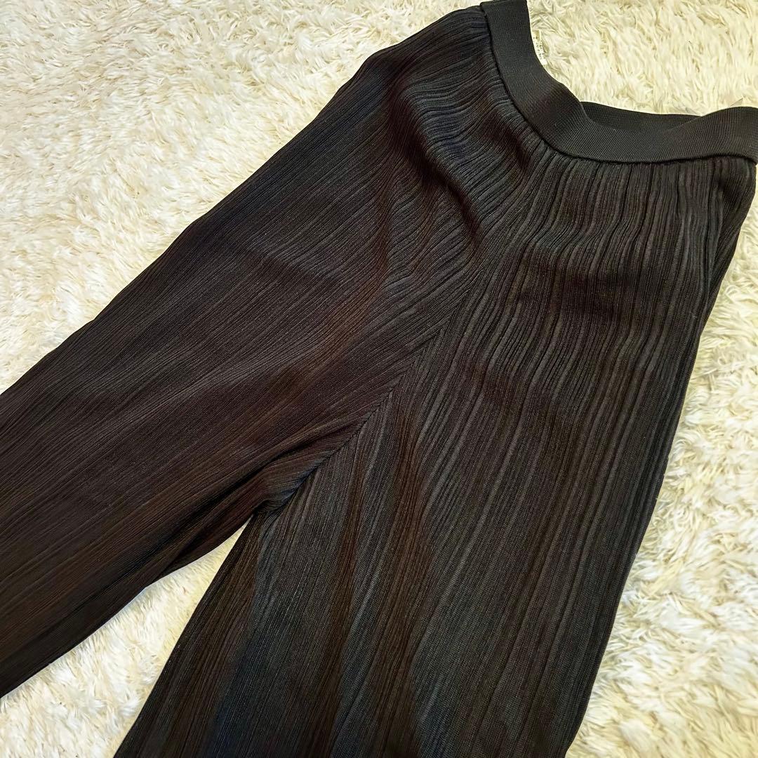 美品⭐︎MELROSE LA-BREA リボンヤーンレースセットアップ　花モチーフ