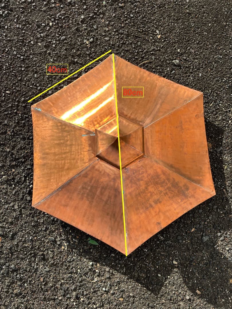 値下げします。 金灯籠　銅製　オリジナル製作品