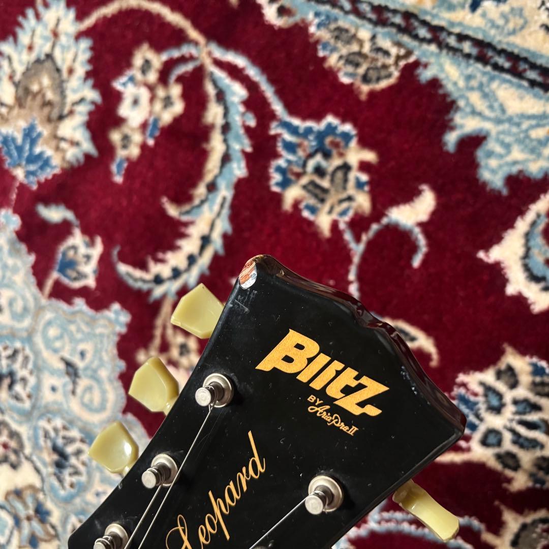 レア】Blitz Leopard レスポール ゴールドトップ エレキギター - メルカリ