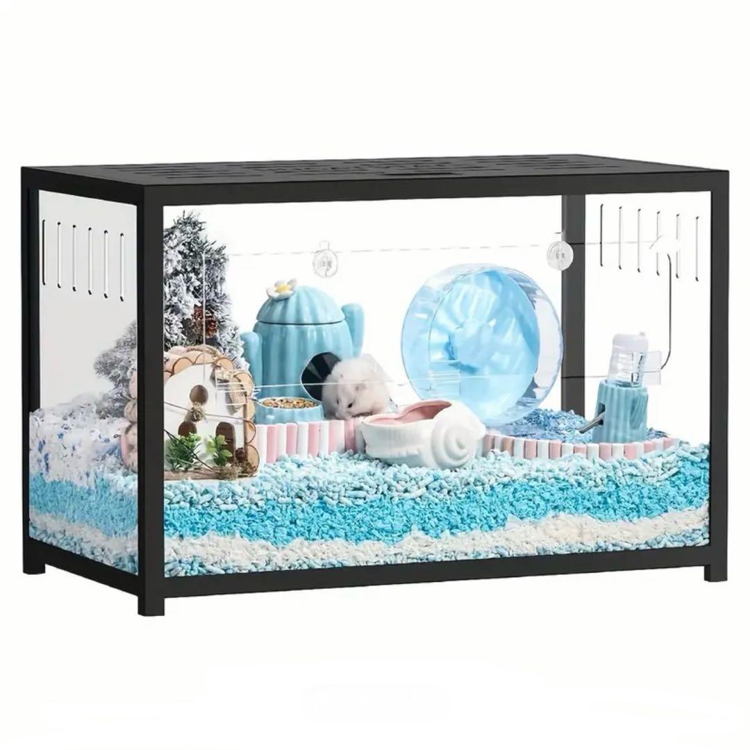 新品】 BUCATSTATE ハムスター 小動物 ケージ 80cm ブラック