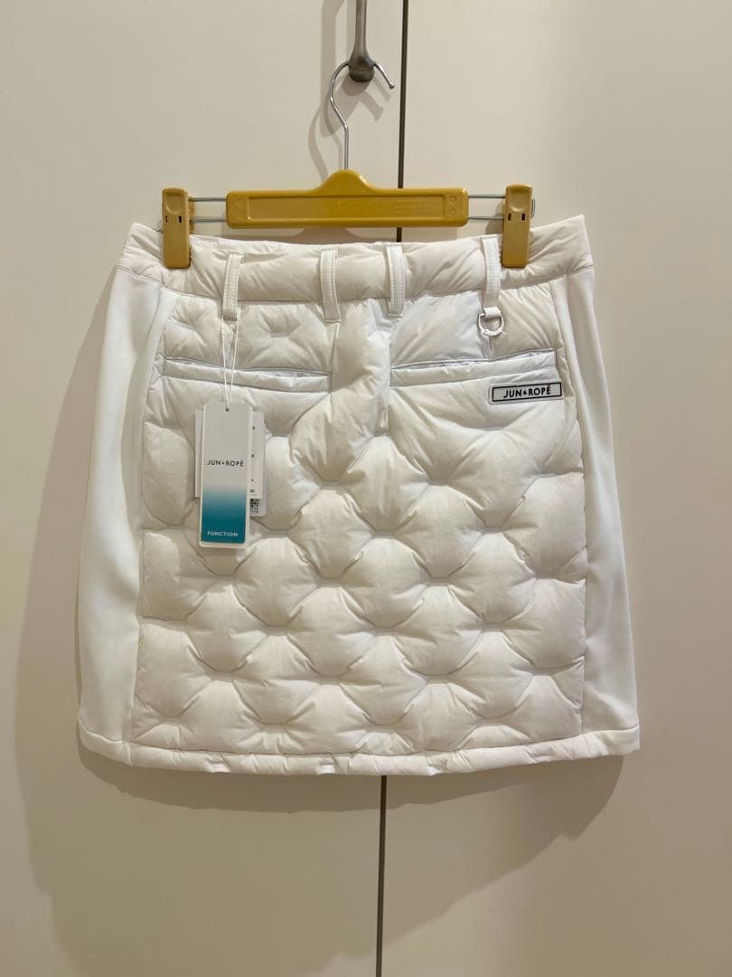 【新品】JUN＆ROPE ❣️伸縮素材❣️ダウン キルティング スカート L
