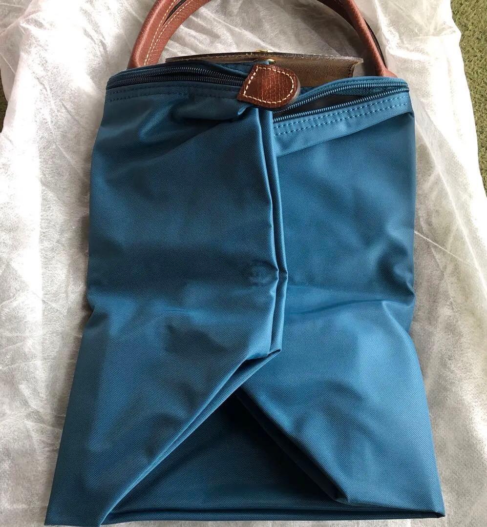 き*ら様 Longchamp トートバッグ 青