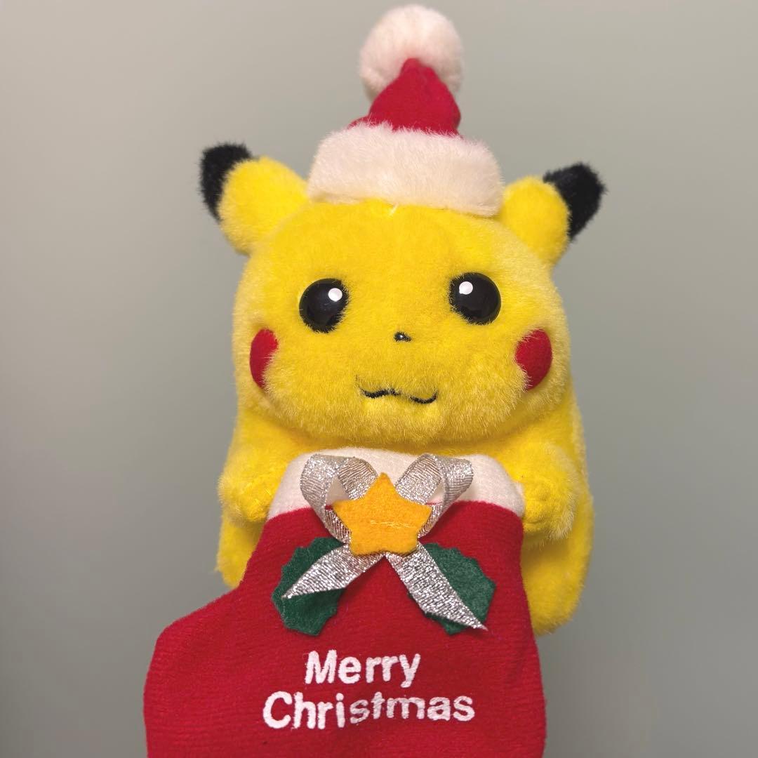 美品✨TOMY　初期　ピカチュウ　サンタ　クリスマス　ぬいぐるみ