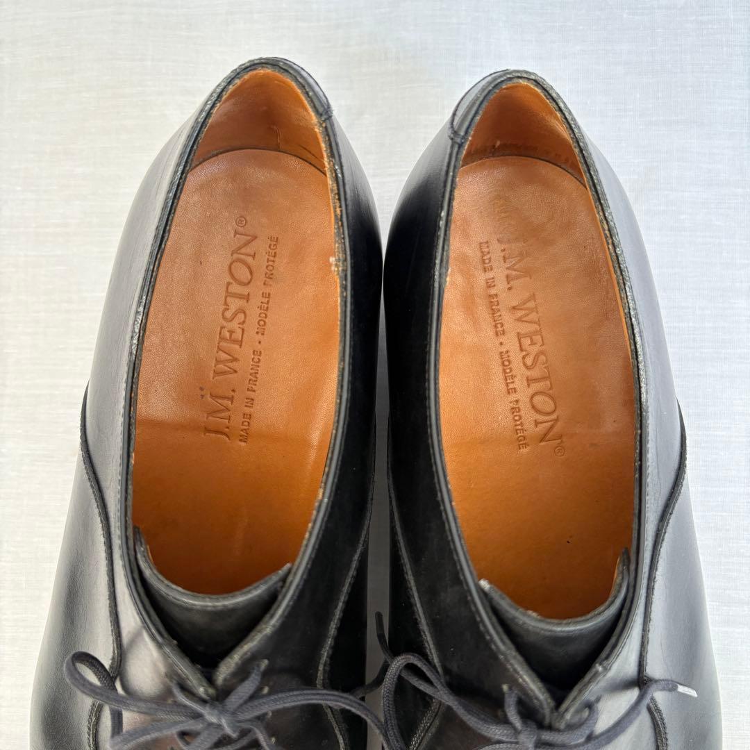 【美品】J.M.WESTON 7 EYELETS BLACK BOXCALF