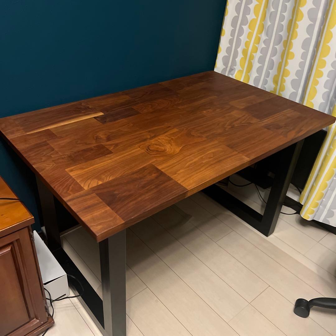 美品☆マスターウォール　ウォールナット　モザイク　ダイニングテーブル